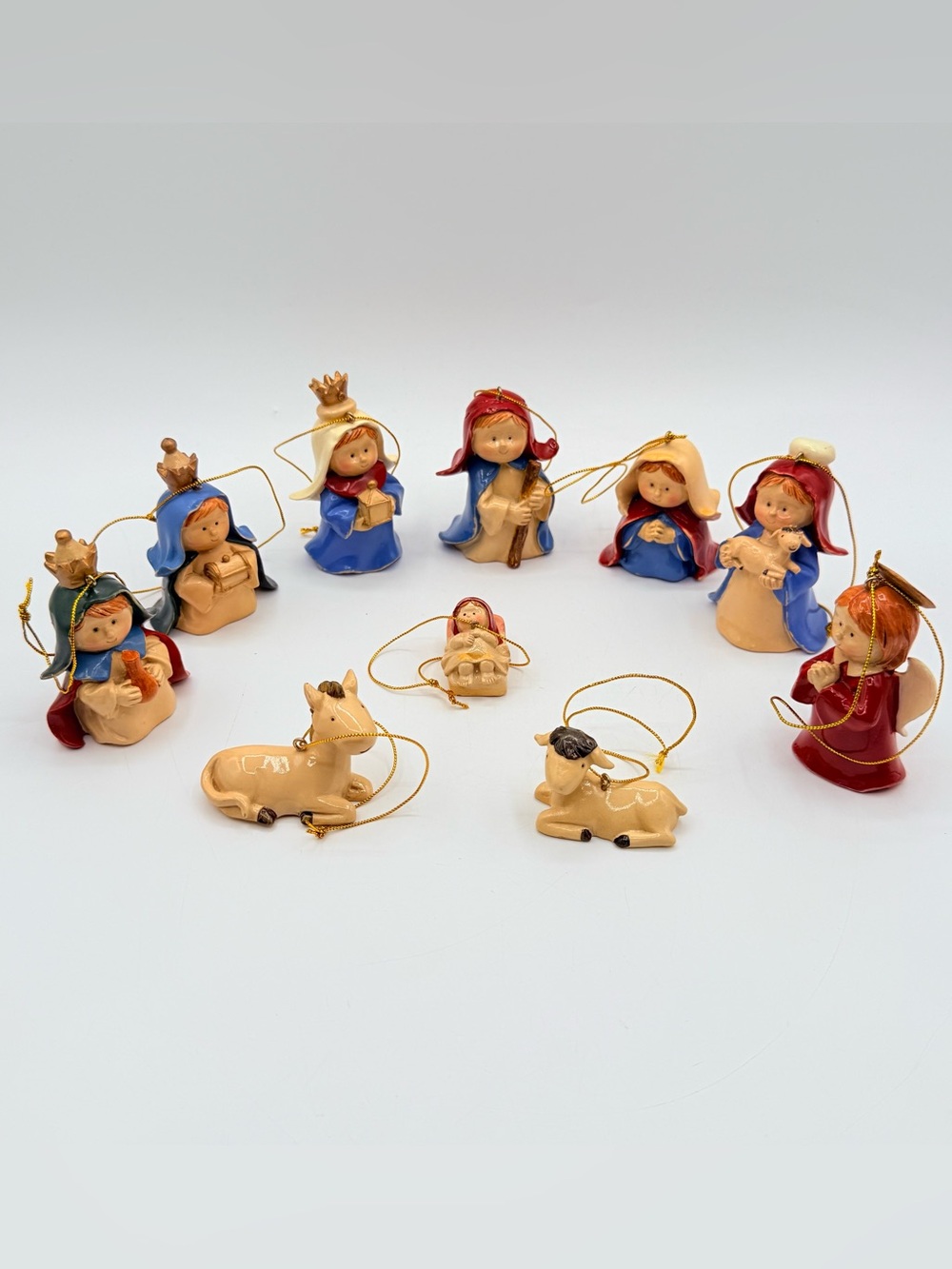 Nativity Children’s Holiday Living 10 Pc Ornament Set #111773 Boxed Christmas